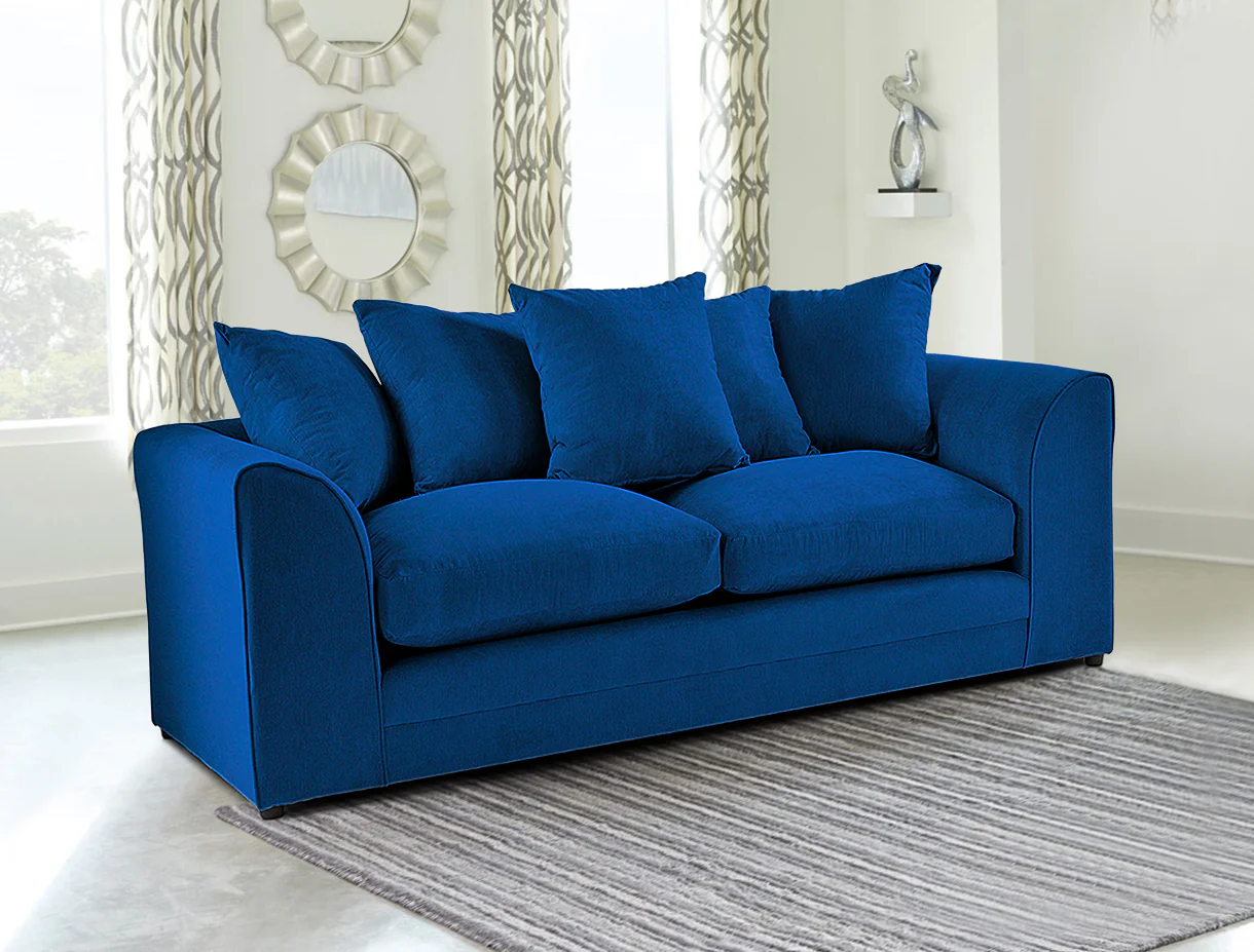 Velvet 3-Seater Sofa